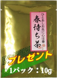 蔵出し新茶プレゼント